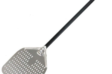 Pizzalapio 12'' neliö Perforoitu Metallikahva Pituus 140 cm | Adexa SPP14012S