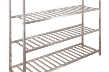 Ammattimainen raskaan sarjan hyllystö Ruostumaton teräs 1800x600x1550mm 4 hyllyä | Adexa SR1800A2