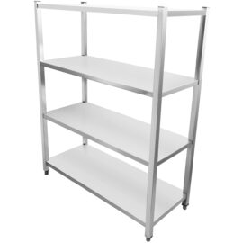 Ammattimainen hyllystö Ruostumaton teräs 1200x400x1500mm 4 hyllyä | Adexa SSB12040