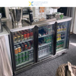 Baarijääkaappi 3 saranoitua ovea 312 litraa Ruostumaton teräs | Adexa SSBC03PP - Image 2