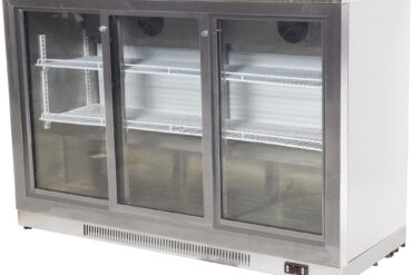 Baari Jääkaappi 3 liukuovea 312 litraa Ruostumatonta terästä | Adexa SSBC03PS