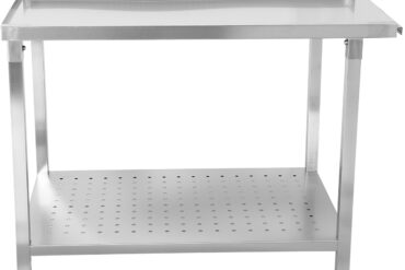 Purkupöytä Vasemmalla puolella 1100x650x850mm Alahyllyllä Roiskesuojalla Ruostumaton teräs | Adexa SWB11065R