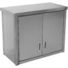 Seinäkaappikaappi heiluriovilla Ruostumaton teräs 800x400x650mm | Adexa SWC80402DW - Image 6