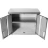 Seinäkaappikaappi heiluriovilla Ruostumaton teräs 800x400x650mm | Adexa SWC80402DW - Image 4
