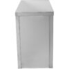 Seinäkaappikaappi heiluriovilla Ruostumaton teräs 800x400x650mm | Adexa SWC80402DW - Image 5