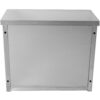 Seinäkaappikaappi heiluriovilla Ruostumaton teräs 800x400x650mm | Adexa SWC80402DW - Image 3