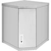 Seinäkaappi Kulmayksikkö Ruostumaton teräs 700x700x400x400x650mm | Adexa SWCCN70402DR