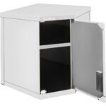 Seinäkaappi Kulmayksikkö Ruostumaton teräs 600x600x400x400x650mm | Adexa SWCCN60402DR - Image 4