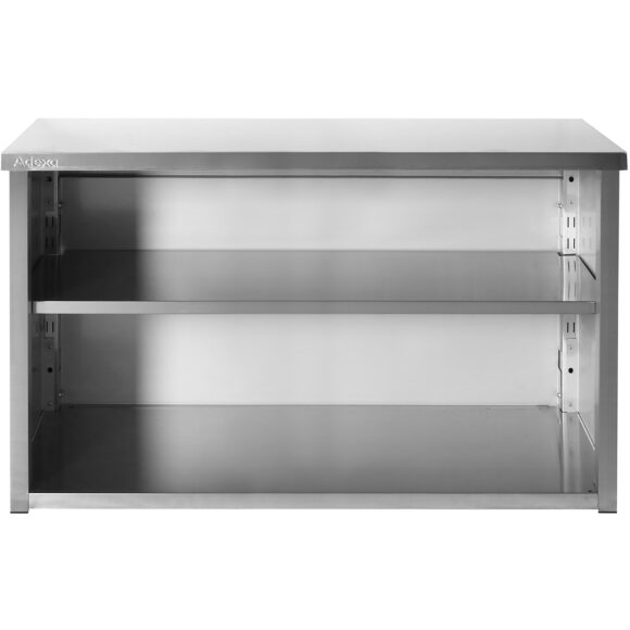 Seinään kiinnitettävä kaappikaappi ruostumatonta terästä 1500x400x800mm | Adexa SWCH15040