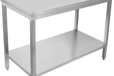 Ammattimainen työpöytä ruostumatonta terästä Alatason kanssa Ylätanko 600x700x900mm | Adexa SWT7060B