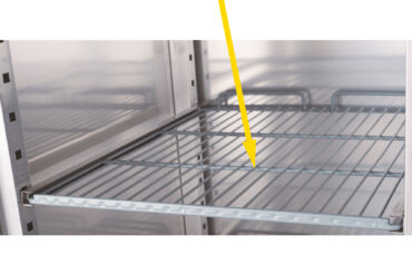 Rautalankahylly Adexa Pizza & Bakery -tiskijääkaappeihin, joiden syvyys on 800 mm