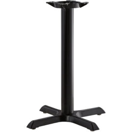 Musta Pöydänjalka 22x22'' Vakio korkeus Sandtex-pinnoite | Adexa T2222TH