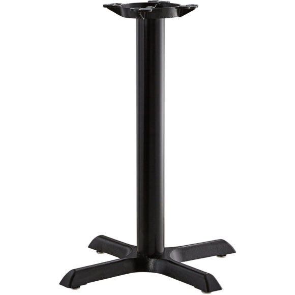 Musta Pöydänjalka 22x22'' Vakio korkeus Sandtex-pinnoite | Adexa T2222TH