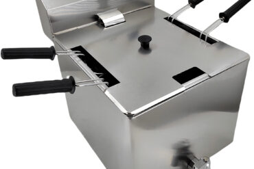 Kaupallinen sähköinen pastakeitin, 4 koria, 12 litraa, 3 kW, tyhjennyshana | Adexa VAPC4