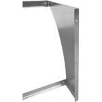 Seinähylly ja keittiövälineripustin 12 koukulla, ruostumaton teräs, 1200x300x300mm | Adexa VMR1230 - Image 2