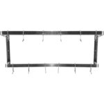 Seinähylly kattilatelineellä 12 koukkua Ruostumatonta terästä 1200x300x300mm | Adexa VMR1230U - Image 8