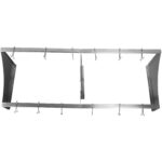 Seinähylly ja keittiövälineripustin 12 koukulla, ruostumaton teräs, 1200x300x300mm | Adexa VMR1230 - Image 4