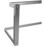 Seinähylly kattilatelineellä 12 koukkua Ruostumatonta terästä 1200x300x300mm | Adexa VMR1230U - Image 5