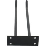 Viinilasiteline Musta Seinään kiinnitettävä Pituus 300 mm 3 viinilasia | Adexa WGA18500300B - Image 4