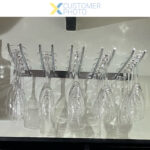 Viinilasiteline Hopea Seinään asennettava Pituus 300 mm 15 viinilasille | Adexa WGA58500300S - Image 2