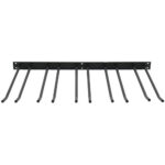 Viinilasinpidike Musta Seinään kiinnitettävä Pituus 300 mm 15 viinilasia | Adexa WGA58500300B - Image 2