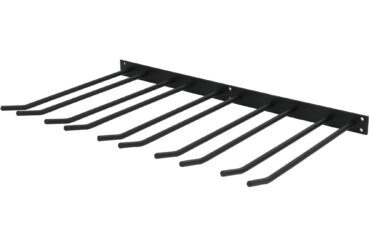 Viinilasiteline Musta Seinään kiinnitettävä Pituus 400mm 20 viinilasille | Adexa WGA58500400B