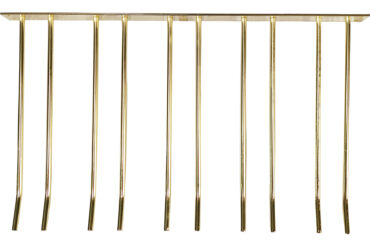 Viinilasiteline Kulta Seinään kiinnitettävä Pituus 400mm 20 viinilasia | Adexa WGA58500400G