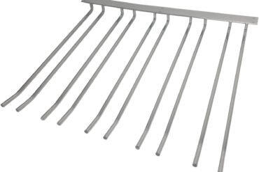 Viinilasin Teline Hopea Kattokiinnitys Pituus 300mm 15 viinilasille | Adexa WGB58500300S