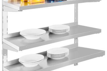 Seinähylly 3 tasoa 800x300x900mm Ruostumaton teräs | Adexa WSWB30080