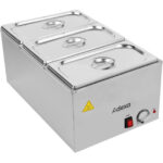 Kaupallinen Bain Marie sisältäen 3xGN1/3 astiaa kannella | Adexa WH706613