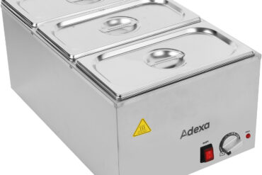 Kaupallinen Bain Marie sisältäen 3xGN1/3 astiaa kannella | Adexa WH706613