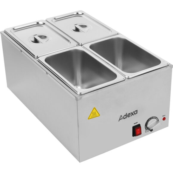 Kaupallinen Bain Marie, sisältää 4xGN1/4-astiat kannella | Adexa WH706614 - Image 2
