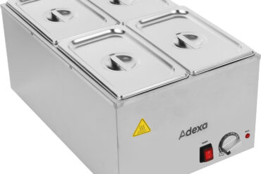 Kaupallinen Bain Marie, sisältää 4xGN1/4-astiat kannella | Adexa WH706614