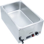 Kaupallinen Bain Marie, sisältää 6xGN1/6-säiliöt kannella Digitaalinen hallinta Poistohana | Adexa WH7066CT16 - Image 2