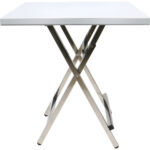 Taitettava ruostumattomasta teräksestä valmistettu bistropöytä 600x600x700mm | Adexa WHBT6060 - Image 3