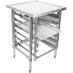 Kaupallinen laiteteline 6-tasoisella tarjotinhyllyllä GN1/1 merenkulun reunat 600x700x900mm | Adexa WHMTR7060