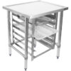 Kaupallinen laiteteline, jossa 6-tasoinen tarjotinteline, GN1/1 merireunat 800x700x900mm | Adexa WHMTR7080