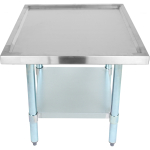 Ruostumattoman teräksen ammattikäyttöinen laiteteline sinkityllä alahyllyllä ja merireunuksilla 600x700x600mm | Adexa WHMT7060 - Image 2