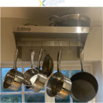 Seinähylly kattilahyllyllä 6 koukkua Ruostumaton teräs 600x300x254mm | Adexa WHPR603025 - Image 2