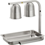 Kaupallinen Ruoanlämmitin 2 lämmityslampulla GN1/1 | Adexa WL550