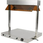 Buffet-ruoanlämmitin valokatoksella Ruostumaton teräs 2 infrapunalamppua Aivastusuojaimet 2xGN1/1 | Adexa WM2FXX