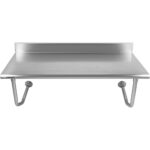 Ammattimainen seinään kiinnitettävä työpöytä ruostumatonta terästä 1500x700x900mm | Adexa WMTB70150 - Image 3