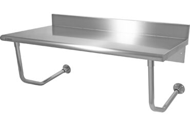 Ammattilaistason seinään kiinnitettävä työpöytä, ruostumaton teräs 1800x600x900mm | Adexa WMTB60180