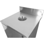 Kaupallinen jäteastia-kaappi, ruostumaton teräs | Adexa WRSB7070H - Image 6