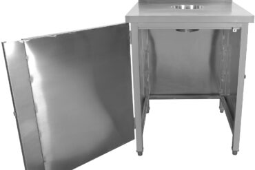 Kaupallinen jäteastia-kaappi, ruostumaton teräs | Adexa WRSA7070H