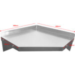 Seinähylly Kulmayksikkö Ruostumaton Teräs 600x600x250mm | Adexa WSCN6030 - Image 2