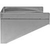 Seinähylly 1 taso 3 sivua ylöspäin 900x400x254mm Ruostumaton teräs | Adexa WSW40090B - Image 2
