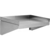 Seinähylly 1 taso 3 sivua ylöspäin 900x400x254mm Ruostumaton teräs | Adexa WSW40090B
