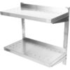 Seinähylly Perforoitu 2 tasoa Ruostumaton teräs 100x300x600mm | Adexa WSWB30100P