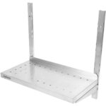 Seinähylly, perforoitu, 2 tasoa, ruostumaton teräs 1200x400x600mm | Adexa WSWB40120P - Image 7